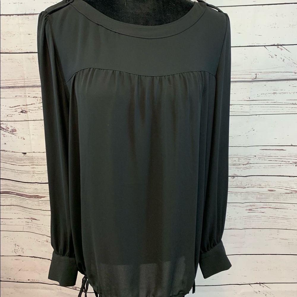 The Loft Black Black Blouse Large